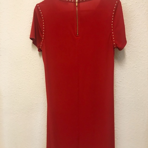 Calvin Klein red polyester holiday Dress! - Picture 3 of 4